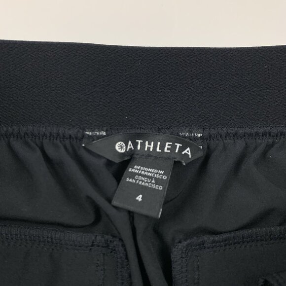 Athleta Black Vienna Cargo Relaxed Straight Leg Pant 4 - Picture 3 of 6